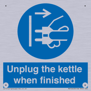 Unplug the kettle when finished